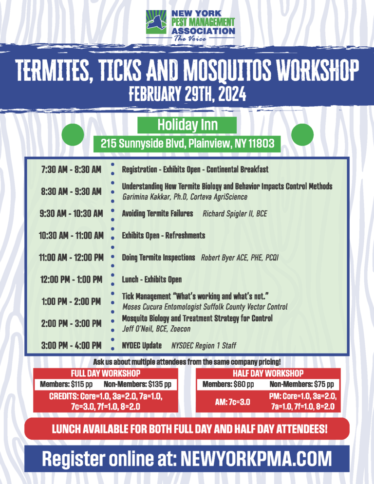 2024 Termite Combo Attendee New York Pest Management